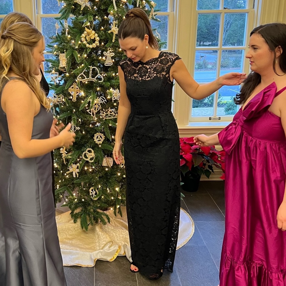 Badgley Mischka Lace Gown